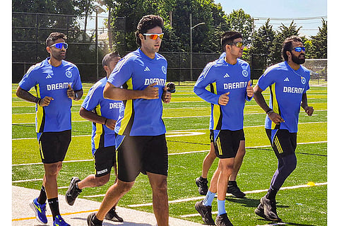 T20 Cricket WCup: India's training session